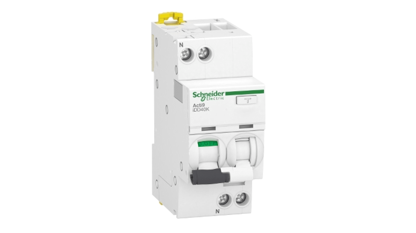 Schneider Electric Acti9 iDD40K FI/LS-Schalter 40A, 1P+N-polig Typ C, Empfindlichkeit 300mA