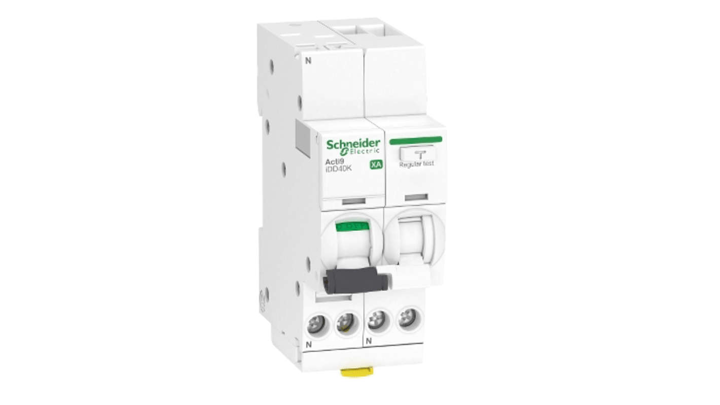 Schneider Electric ACTI9 iDD40K XA FI/LS-Schalter 16A, 1P+N-polig Typ C, Empfindlichkeit 300mA