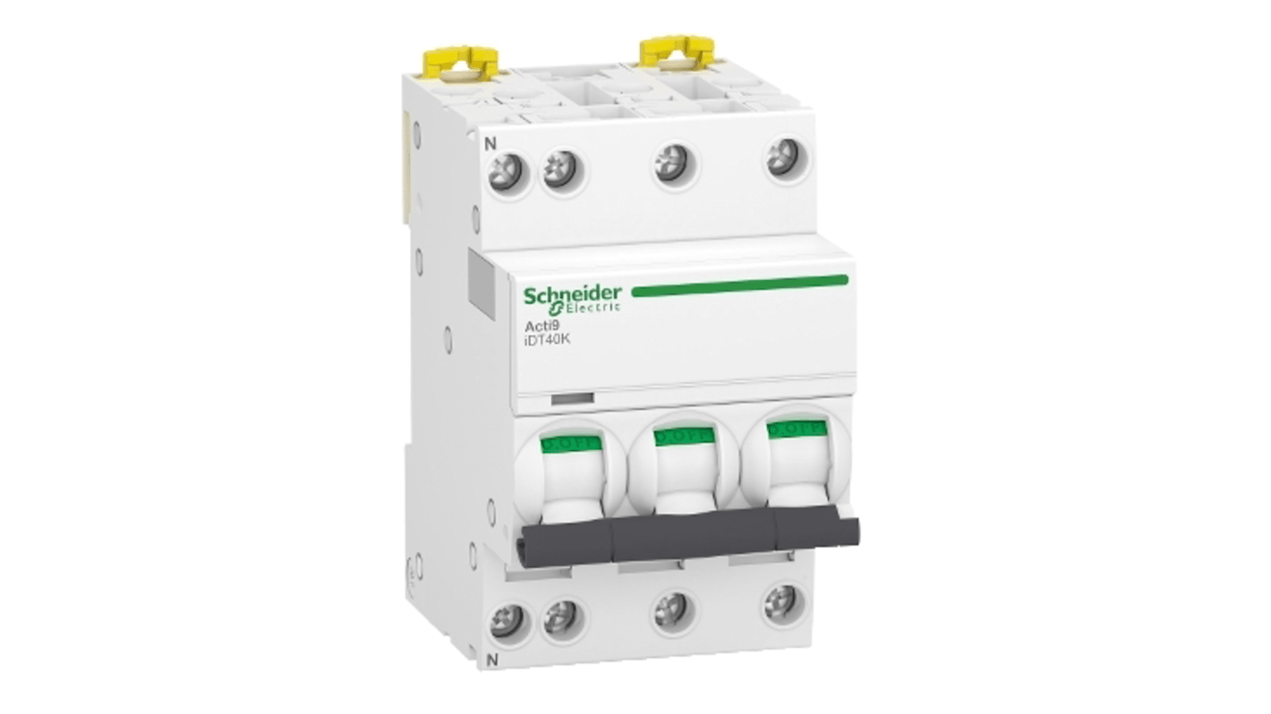 Interruttore magnetotermico Schneider Electric 3P+N 10A, Tipo C