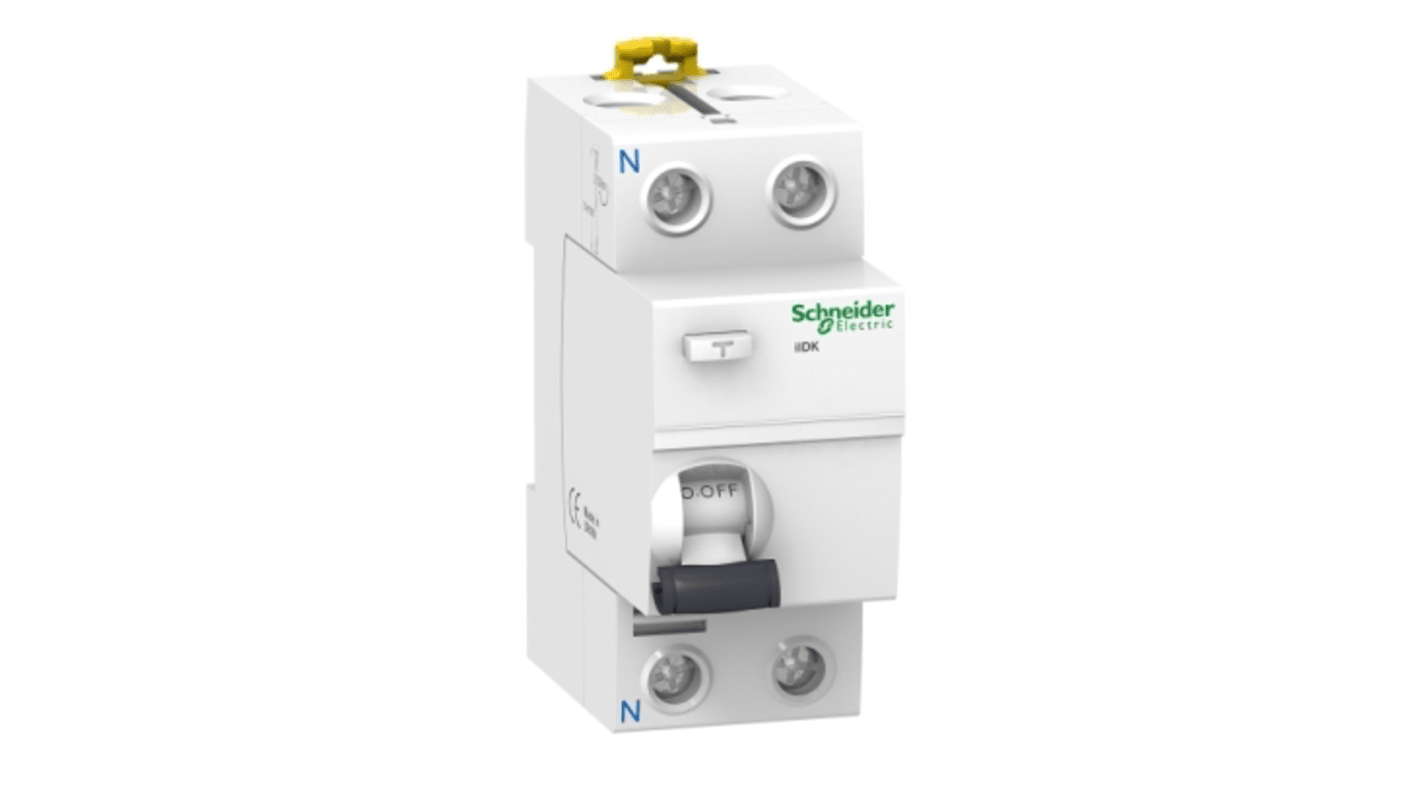 Schneider Electric Acti9 iIDK RCCB, 40A, 2 Pole, 300mA, Type AC, 220 → 240V ac