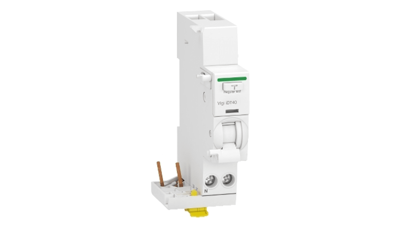 Schneider Electric Acti9 iDT40 RCCB, 40A, 1+N Pole, 300mA, Type AC, 230V ac