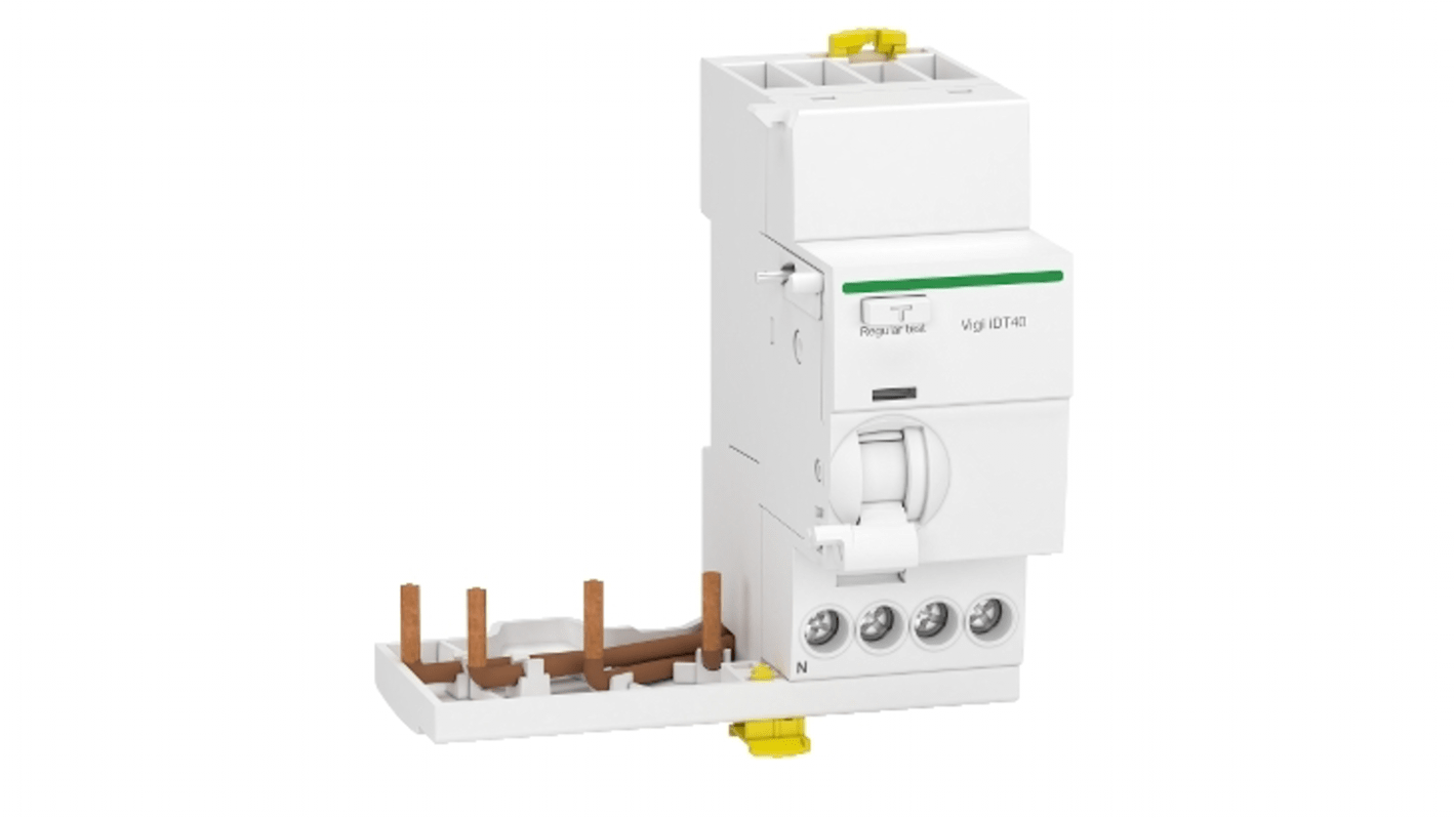 Schneider Electric Acti9 iDT40 RCCB, 25A, 3+N Pole, 30mA, Type A, 400V ac