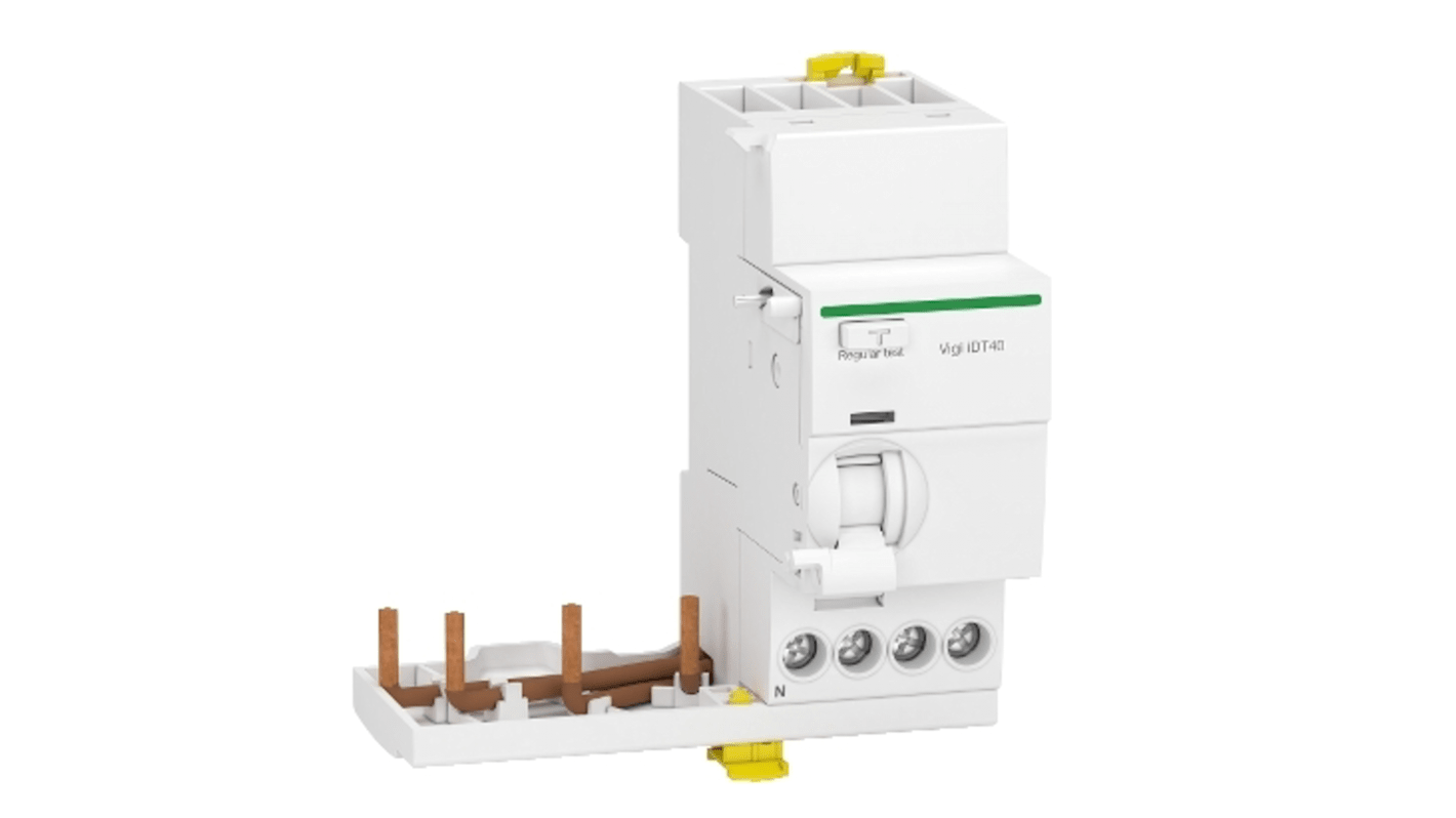 Schneider Electric Acti9 iDT40 RCCB, 40A, 3+N Pole, 300mA, Type A, 400V ac