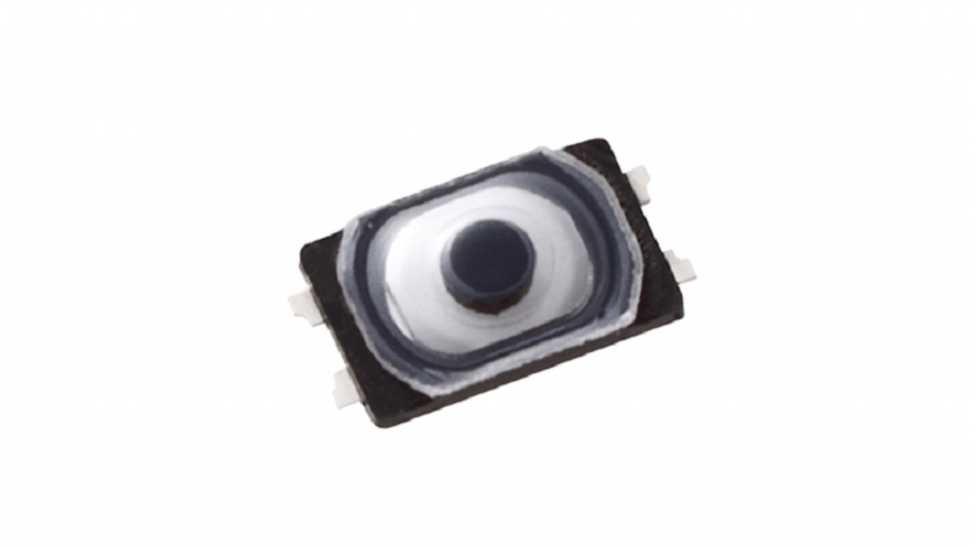 Panasonic IP67 Black Push Plate Tactile Switch, SPST 20 mA Surface Mount