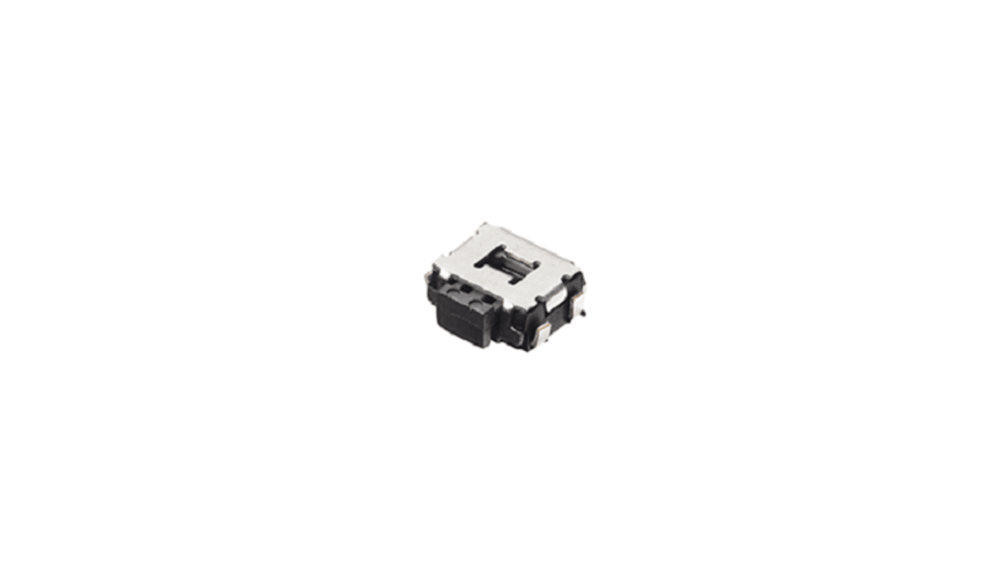 Panasonic Black, Grey Push Plate Tactile Switch, SPST 50 mA Surface Mount