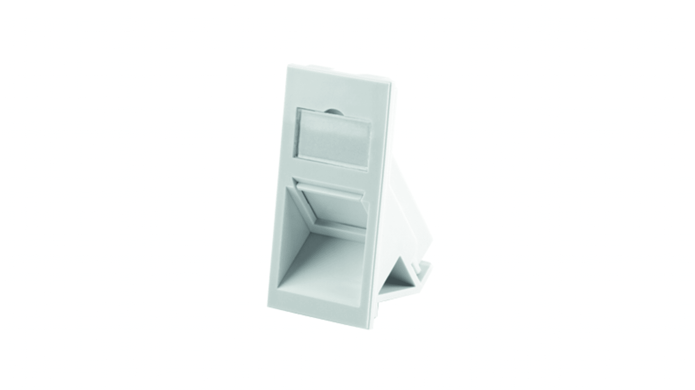 FACEPLATE 25X5, SINGLE 45° WITH SHUTTER