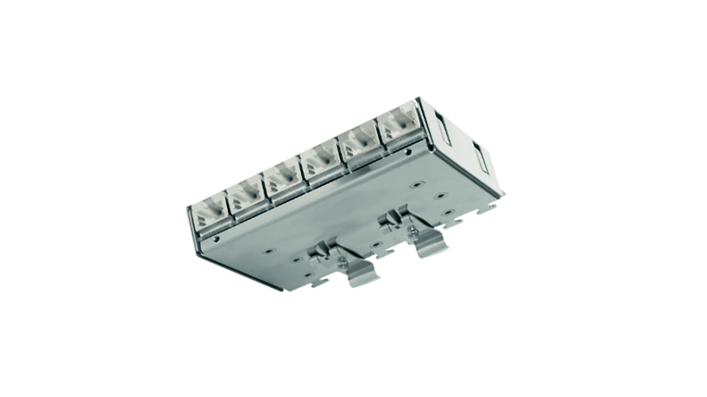 Telegartner Telegartner Data Series Cat6a 6 Port RJ11, RJ12, RJ45 RJ Patch Panel Shielded