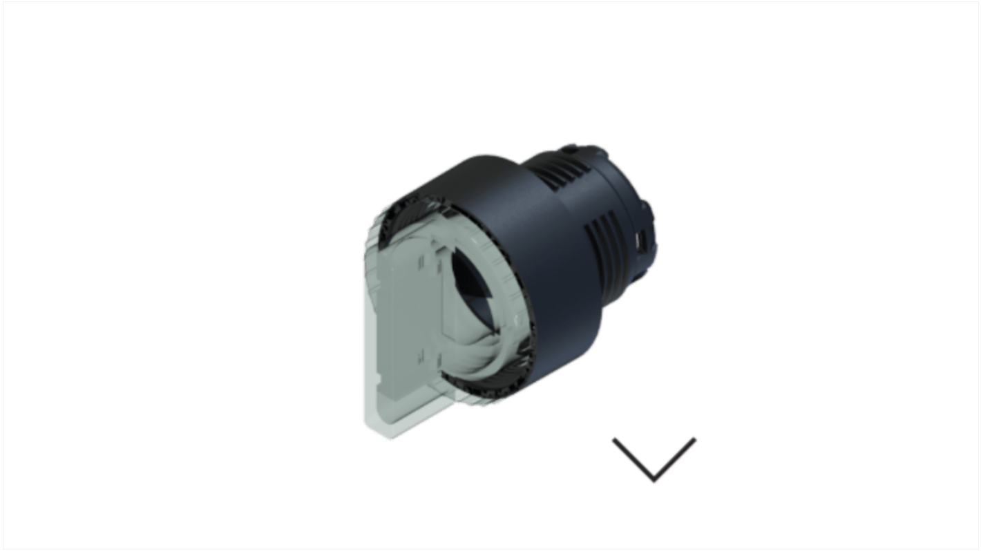 RS PRO 2 Position Selector Switch Head, 22.5mm Cutout
