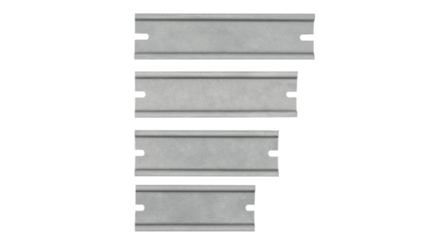 Carril DIN Sin perforar RS PRO, dim. 68mm x 35mm x 8mm