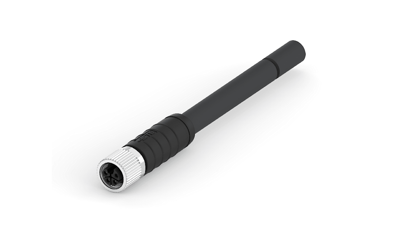 TE Connectivity Female 5 way M12 to Straight Female 5 way M12 Sensor Actuator Cable, 5m