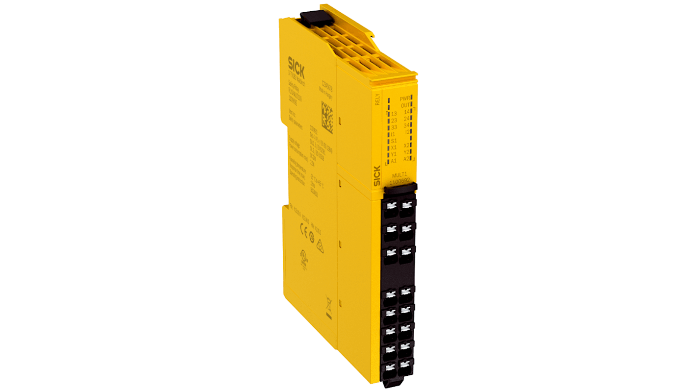 Sick Dual-Channel Safety Relay, 24V dc, 2 Safety Contacts