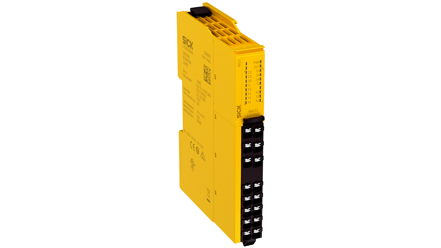 SICK ReLy RLY3 Safety Relay, 24V dc, Dual-Channel, 2 Safety Contacts