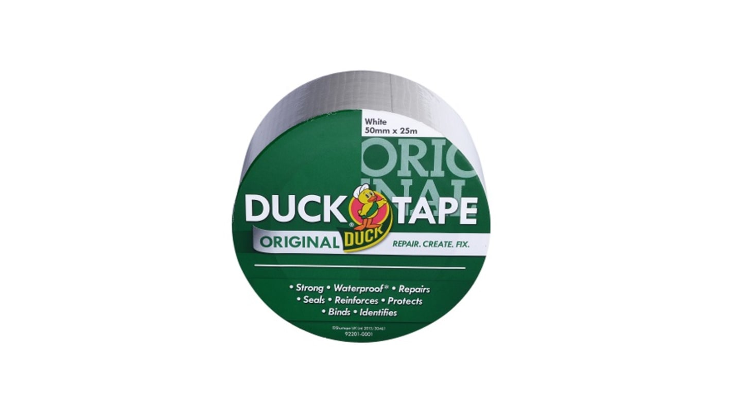 Nastro telato Bianco in Tessuto DUCK TAPE 232335, 50mm x 25m x 0.17mm