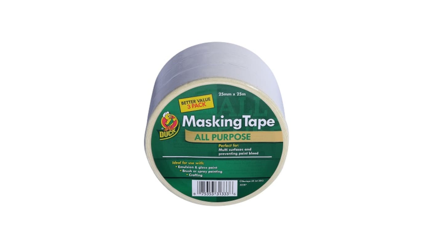 Nastro in Carta DUCK TAPE 260121, adesivo in Gomma, 25m x 25mm, Beige