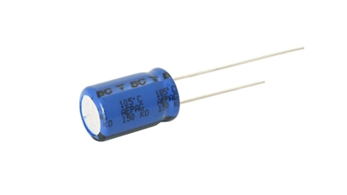 Vishay 1000μF Aluminium Electrolytic Capacitor 16V dc, Radial, Through Hole - MAL217055102E3