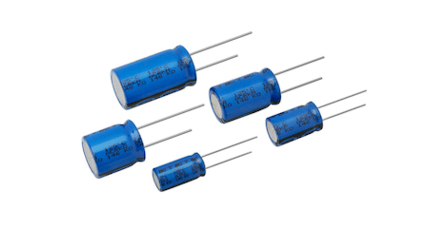 Condensador electrolítico Vishay, 1000μF, 25V dc, Radial, Orificio pasante, 12.5 x 20mm, paso 5mm
