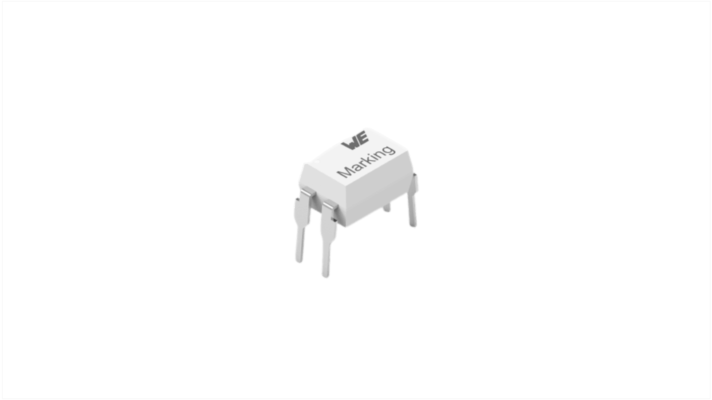 Wurth Elektronik Fototranzisztor, kimeneti eszk.: Fototranzisztor, 1 csatornás, furatszerelt, DIP, 4 tüskés