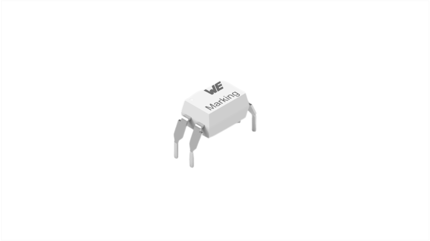 Wurth Elektronik, 140817141210 Phototransistor Output Phototransistor, Through Hole, 4-Pin DIP