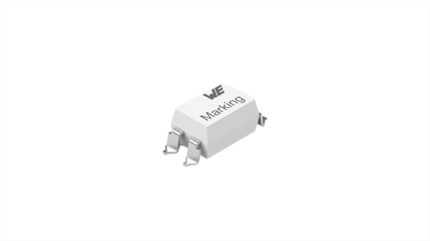 Wurth Elektronik, 140817143300 Phototransistor Output Phototransistor, Through Hole, 4-Pin DIP