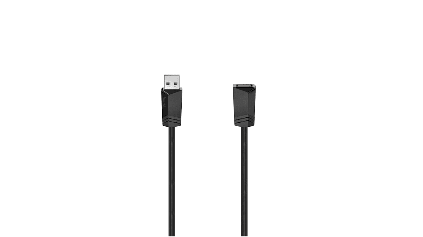 Hama USB 2.0, Male USB A to Female USB A, 800mm