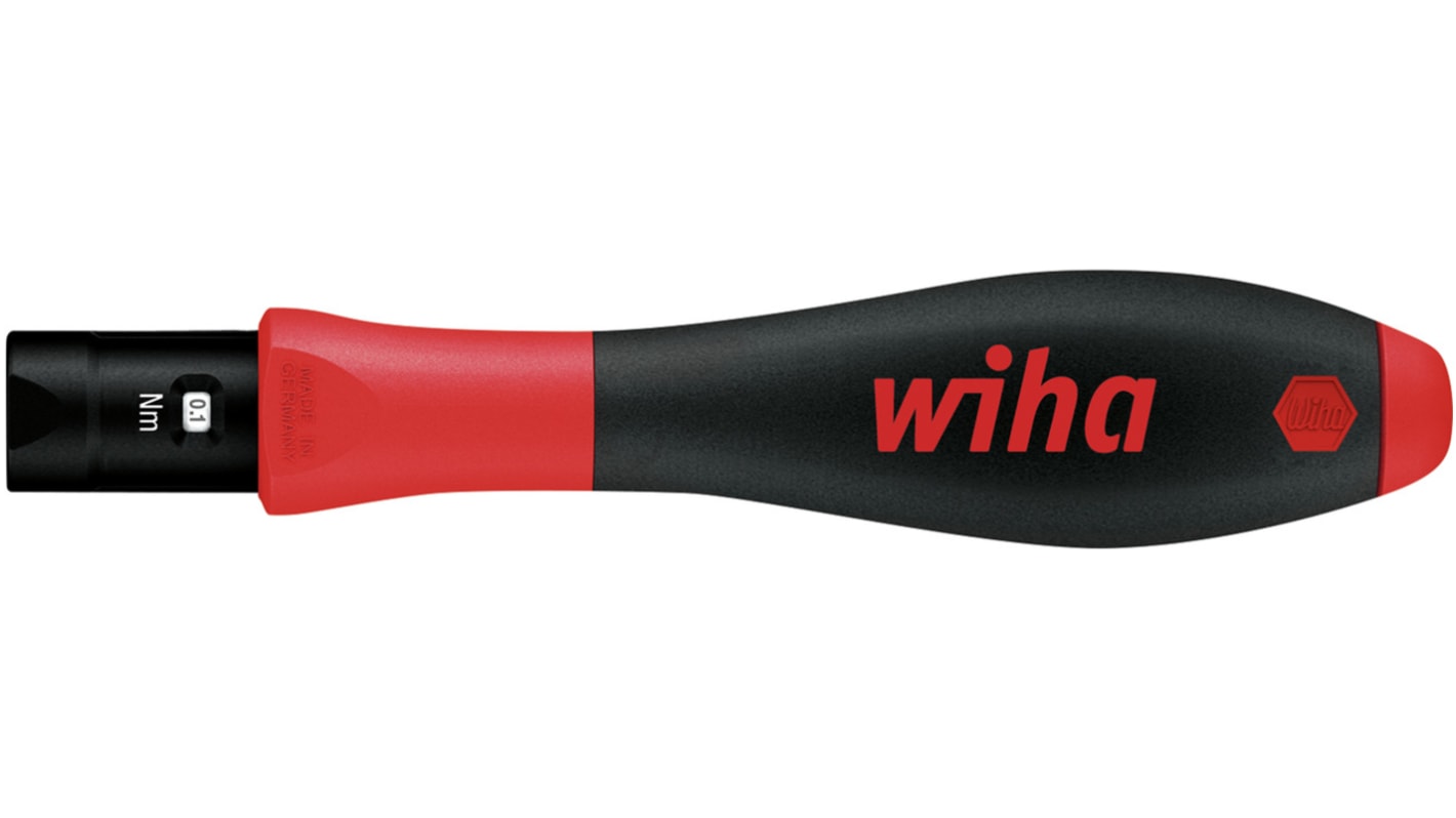 Wiha Adjustable Hex Torque Screwdriver, 0.8 → 5Nm, 4 mm Drive