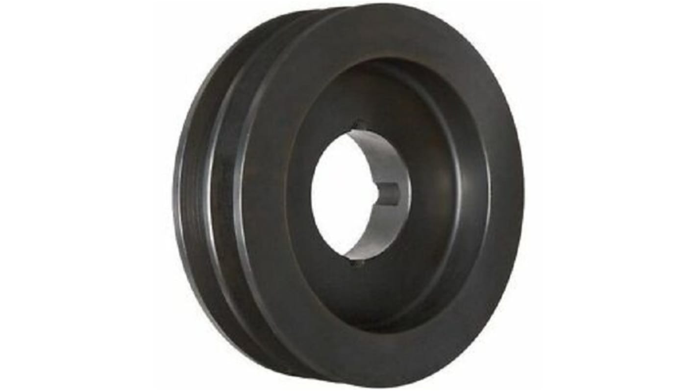 Puleggia per cinghie a V OPTIBELT, 2 denti, foro 35mm, in Ghisa