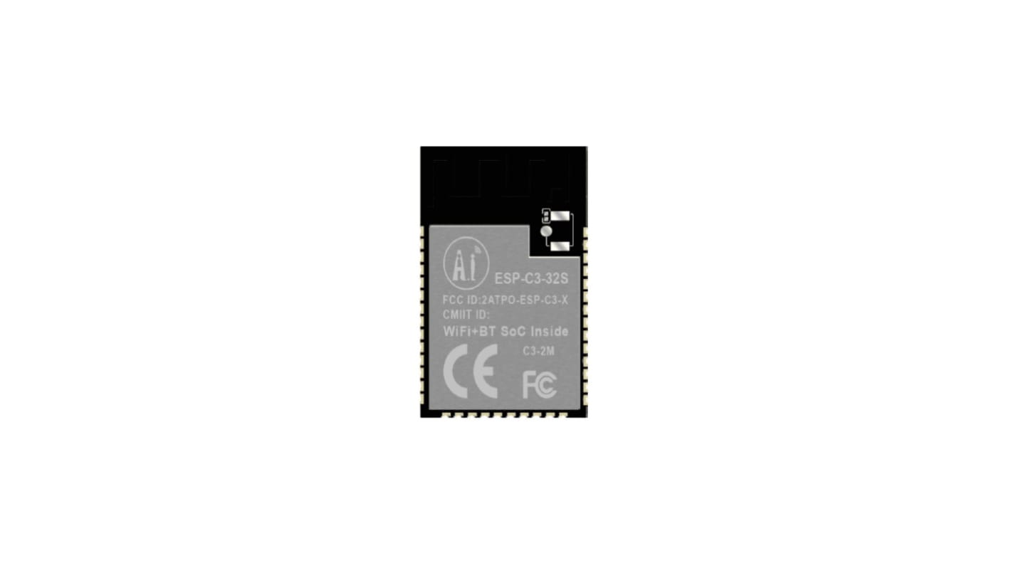 Moduł WiFi ESP32-C3-32S, Bluetooth Low Energy (BLE), WiFi, AES, WEP, ADC, GPIO, I2C, SPI, UART, 3.0 → 3.6V dc,