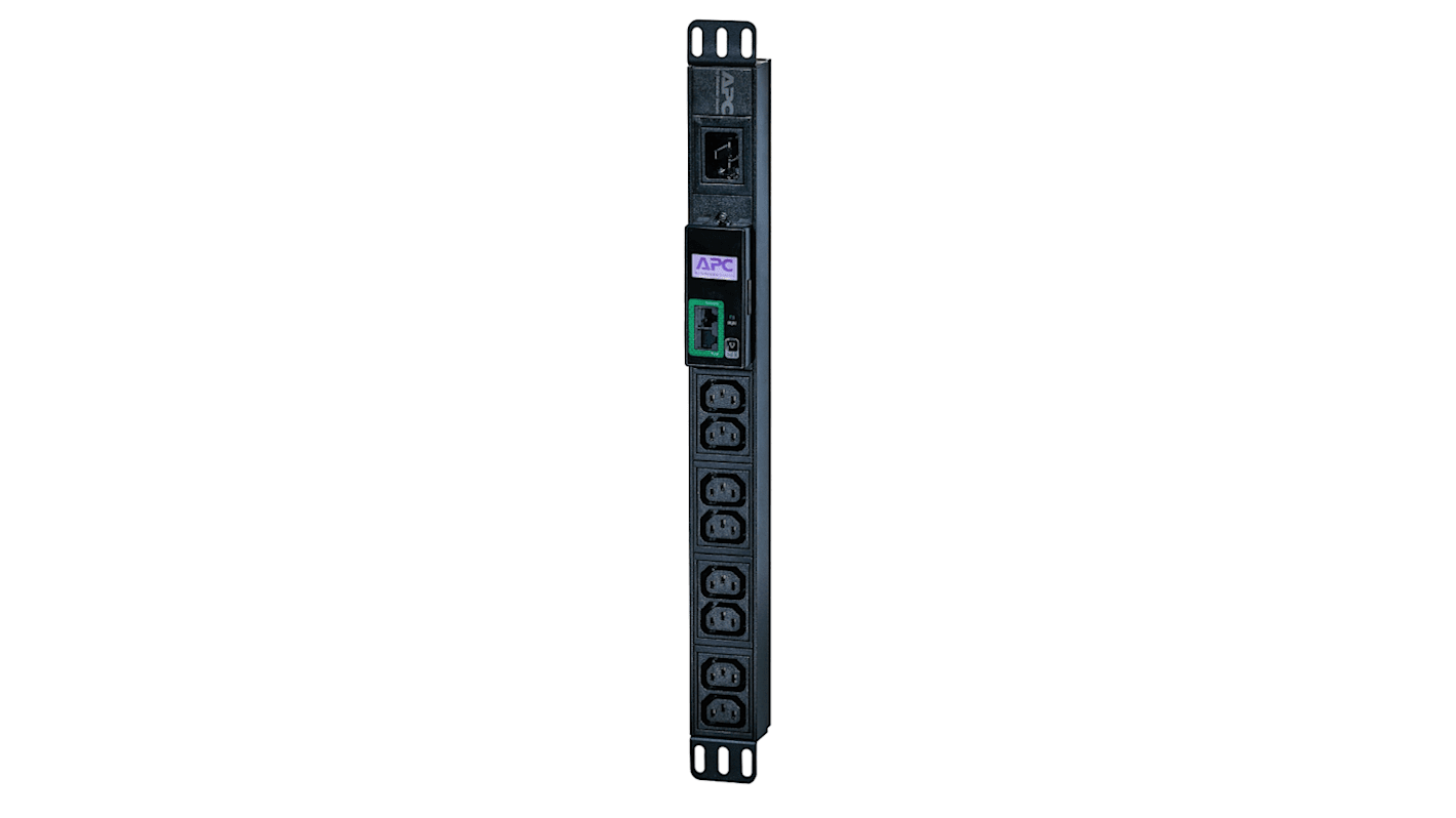 Unidad de distribución APC EPDU1016M, 8 conectores, Montaje en Rack, Cable 2.5m IEC C13