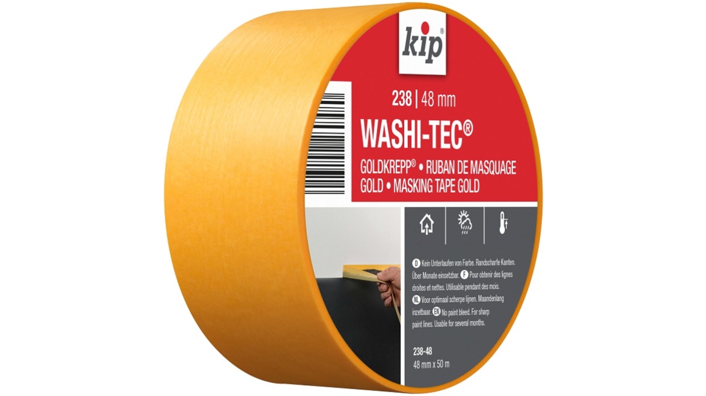 Ruban de masquage KIP 238-48 Or, en Papier, 48mm x 50m