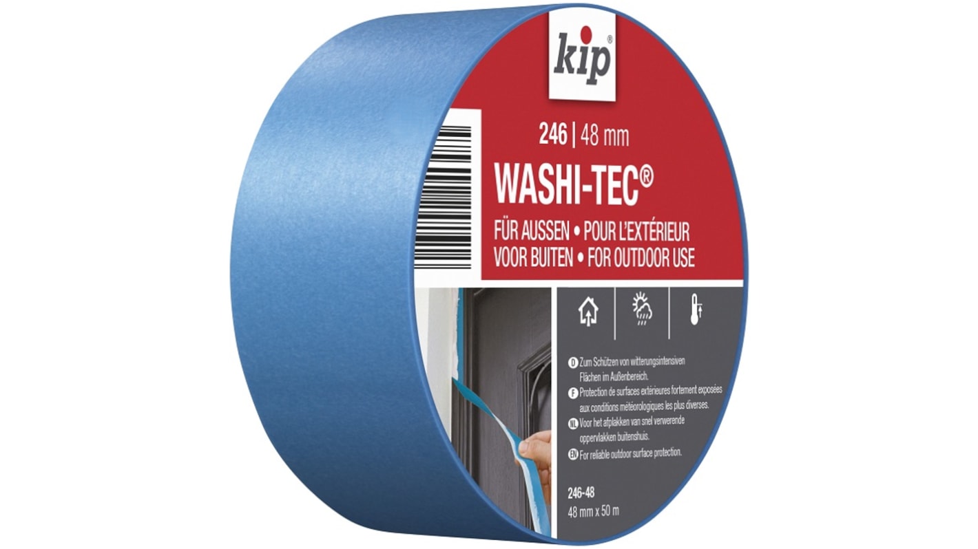 Ruban de masquage KIP  246-48 Bleu, en Papier, 48mm x 50m