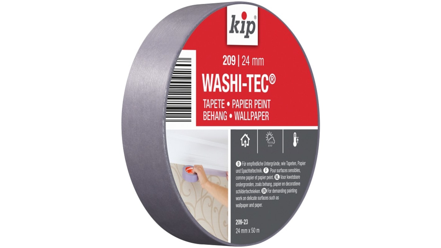 Ruban de masquage KIP 209-23 Argent, en Papier, 24mm x 50m