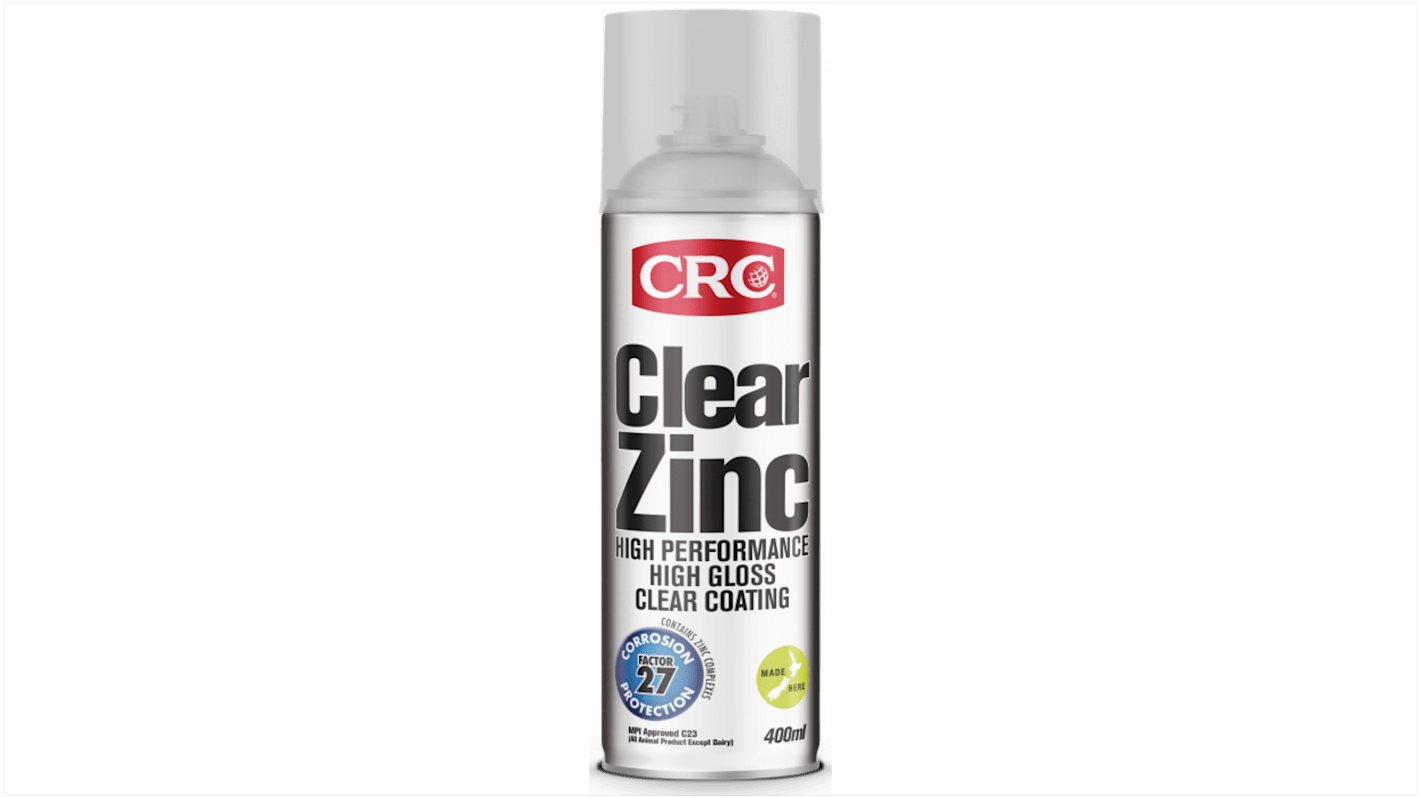 CRC 400ml Clear Gloss Zinc Spray Paint