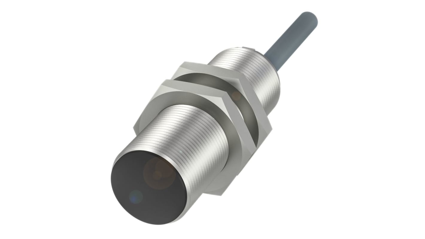 BALLUFF BES Series Inductive Barrel-Style Inductive Proximity Sensor, M18 x 1, 5 mm Detection, PNP Output, 10 →