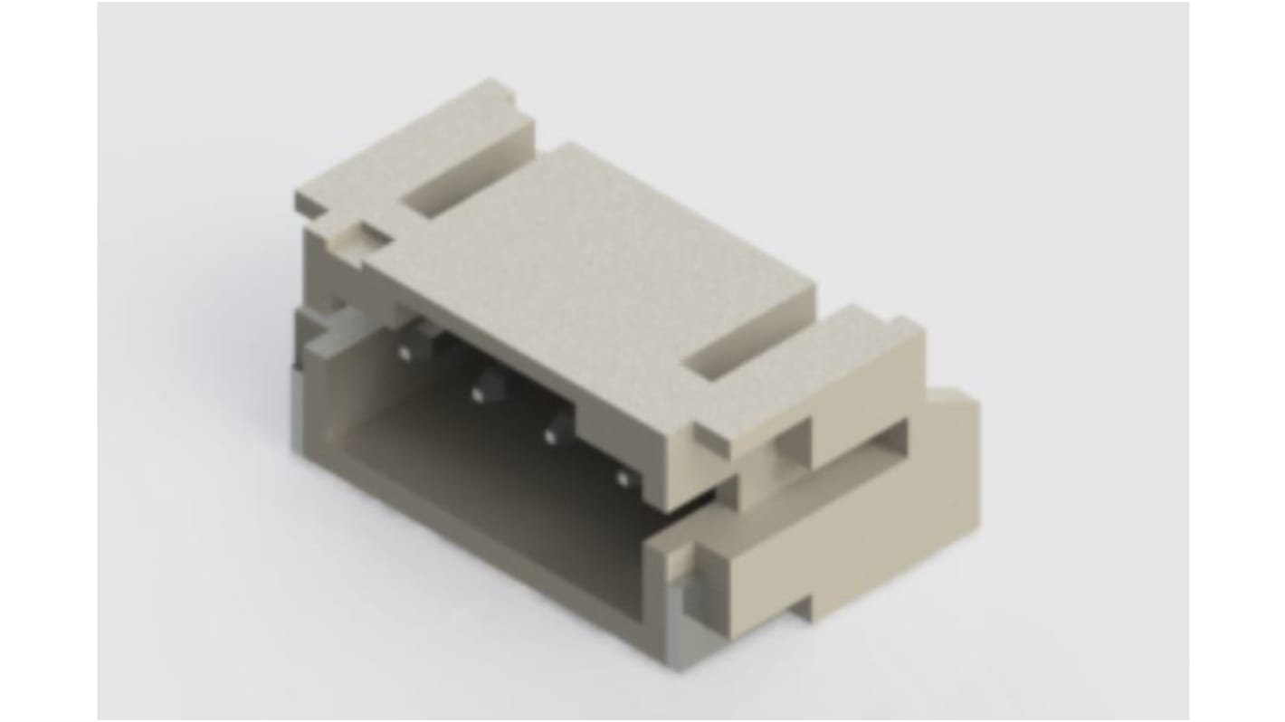 Conector macho para PCB Ángulo de 90° EDAC serie 140 de 4 vías, 1 fila, paso 2.0mm, Montaje Superficial