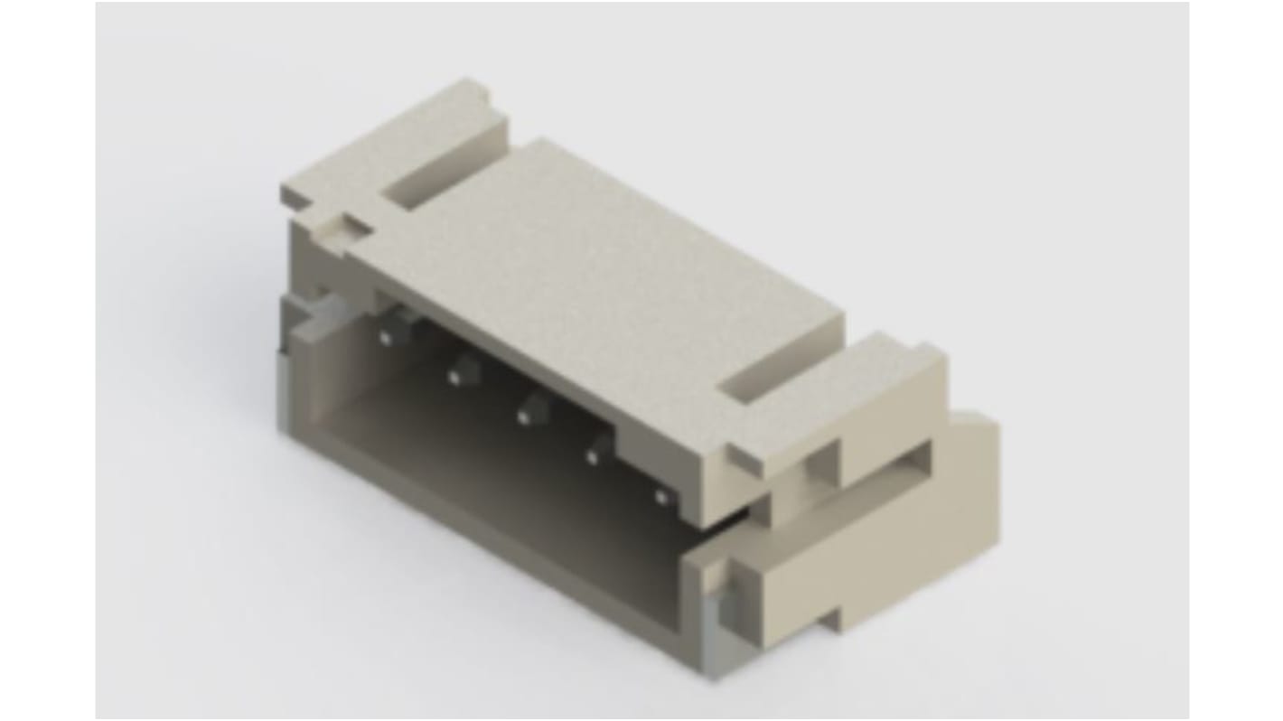 EDAC 140 Series Right Angle Surface Mount PCB Header, 5 Contact(s), 2.0mm Pitch, 1 Row(s)