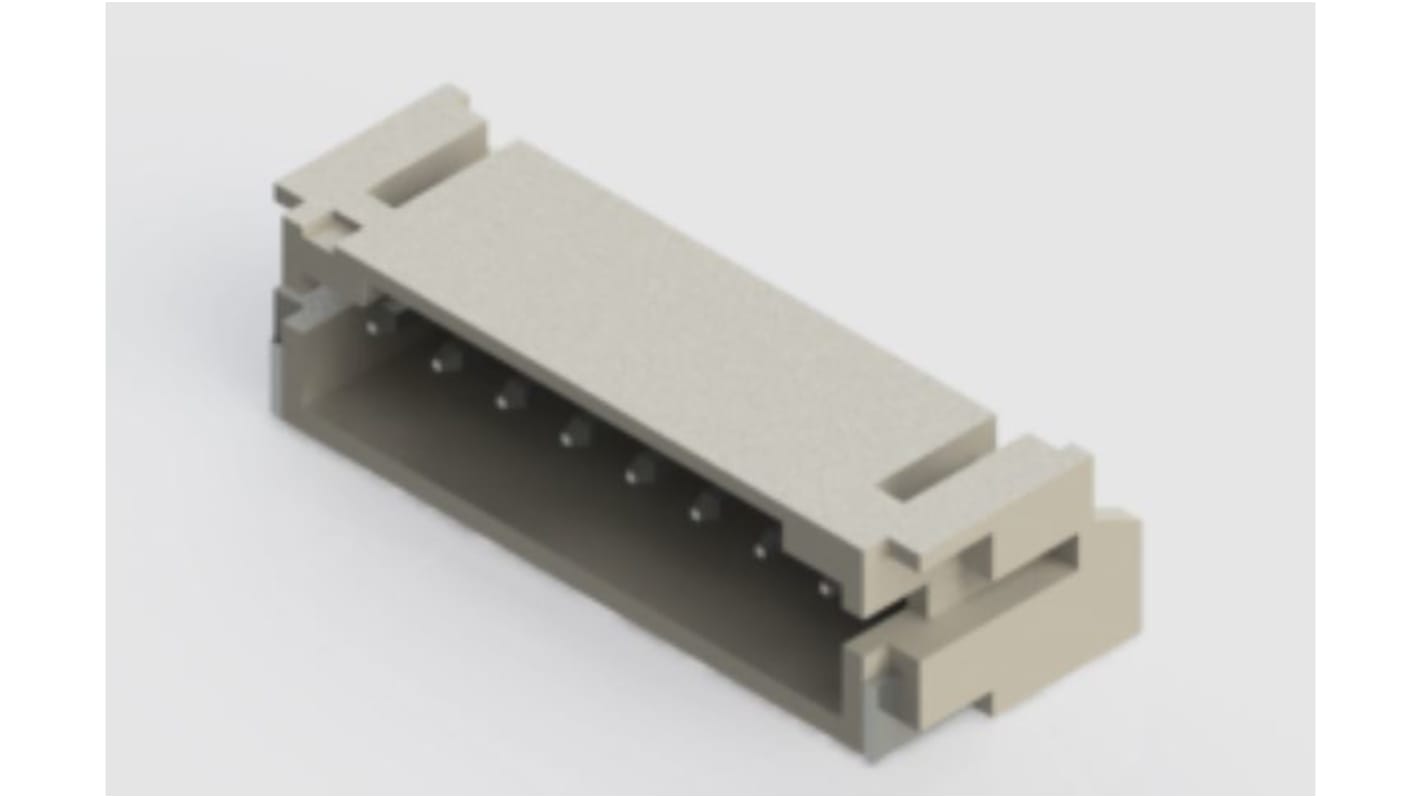 EDAC 140 Series Right Angle Surface Mount PCB Header, 8 Contact(s), 2.0mm Pitch, 1 Row(s)