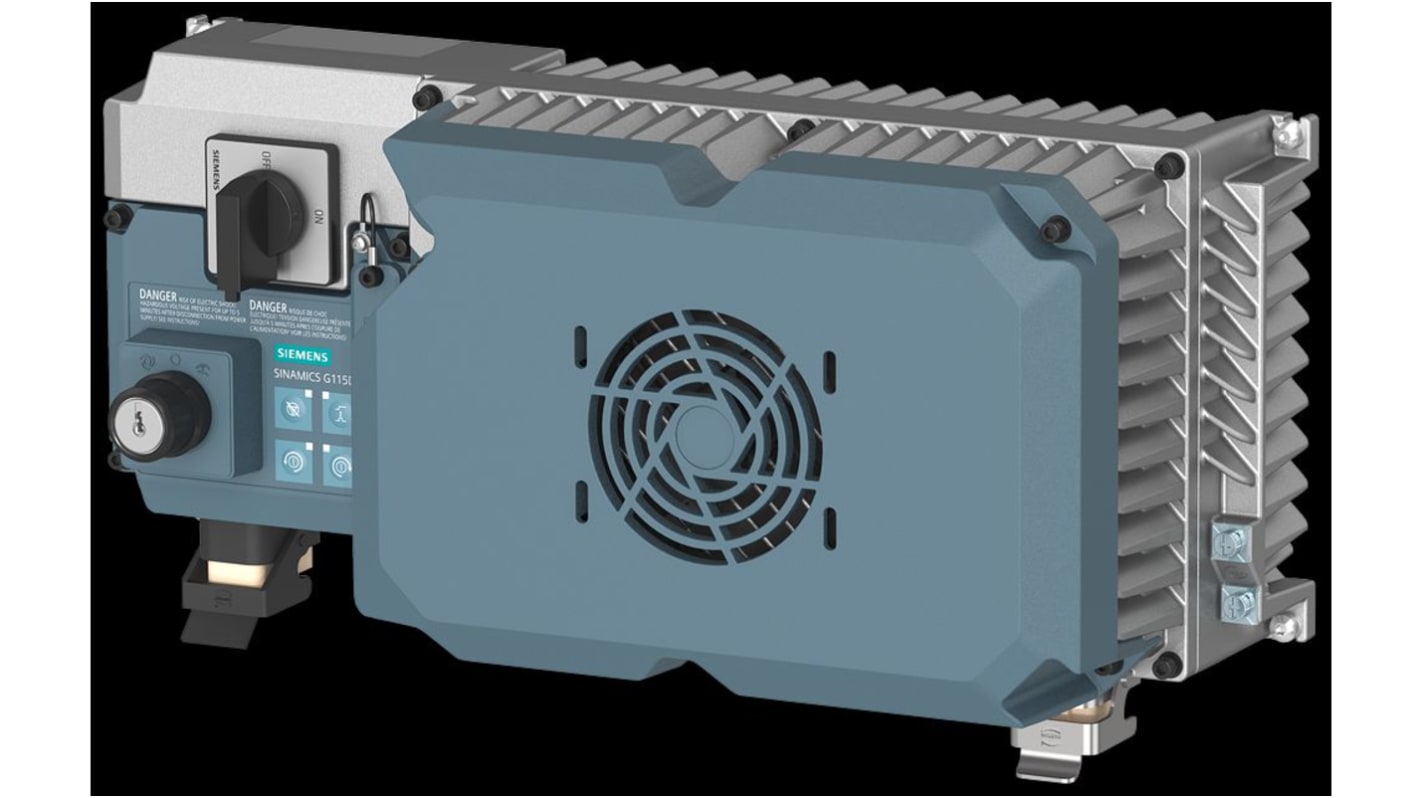 Variador de frecuencia Siemens serie SINAMICS G115D, 7,5 kW, 380 → 480 V., 1, 3 fases, 19 A, 0 → 240 Hz,