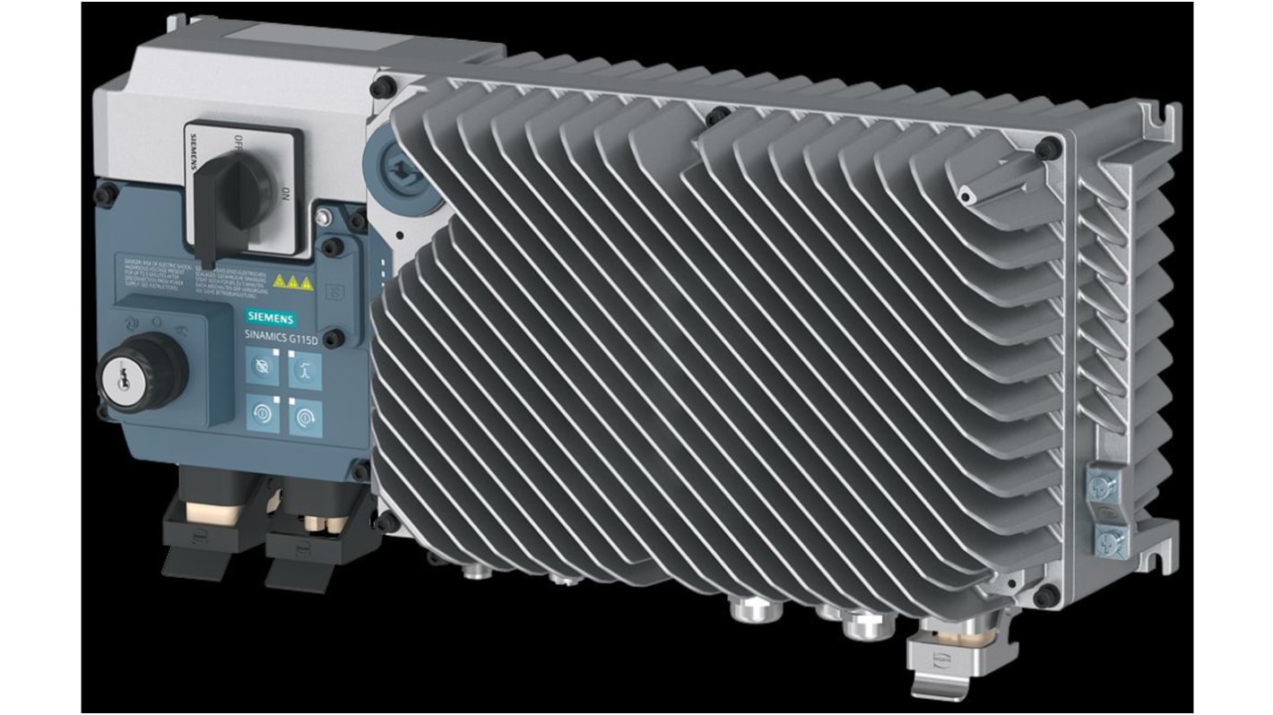 Variador de frecuencia Siemens serie SINAMICS G115D, 2,2 kW, 380 → 480 V., 1, 3 fases, 5,9 A, 0 → 240 Hz,