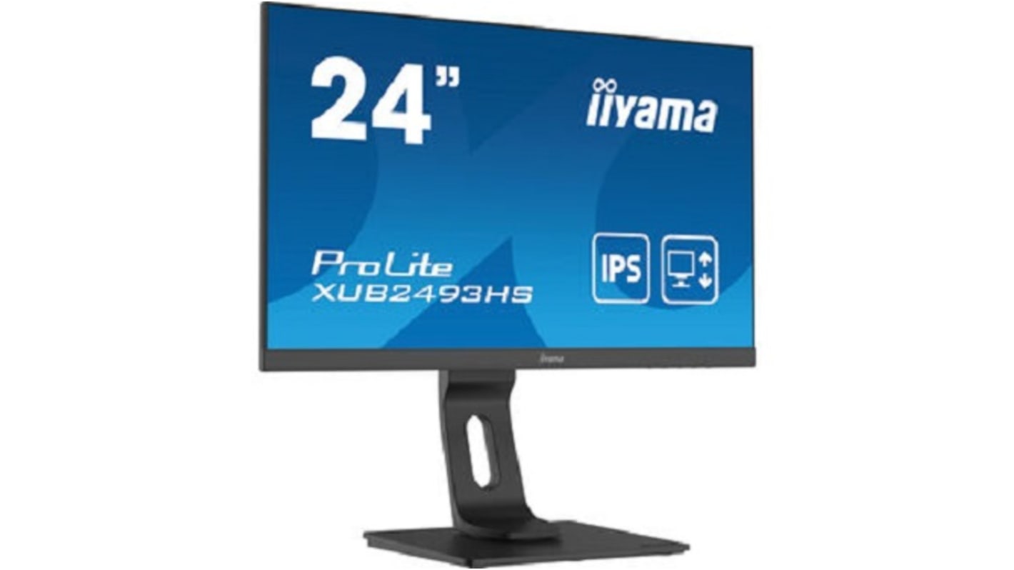iiyama ProLite XUB2493HS-B4 24in LCD Computer Monitor, 1920 x 1080 Pixels