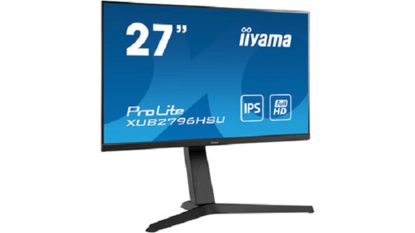 Monitor komputera Słuchawkowe 3,5 mm, Czarny, 27cal, 1920 x 1080 Pixels ProLite XUB2796HSU-B1, iiyama
