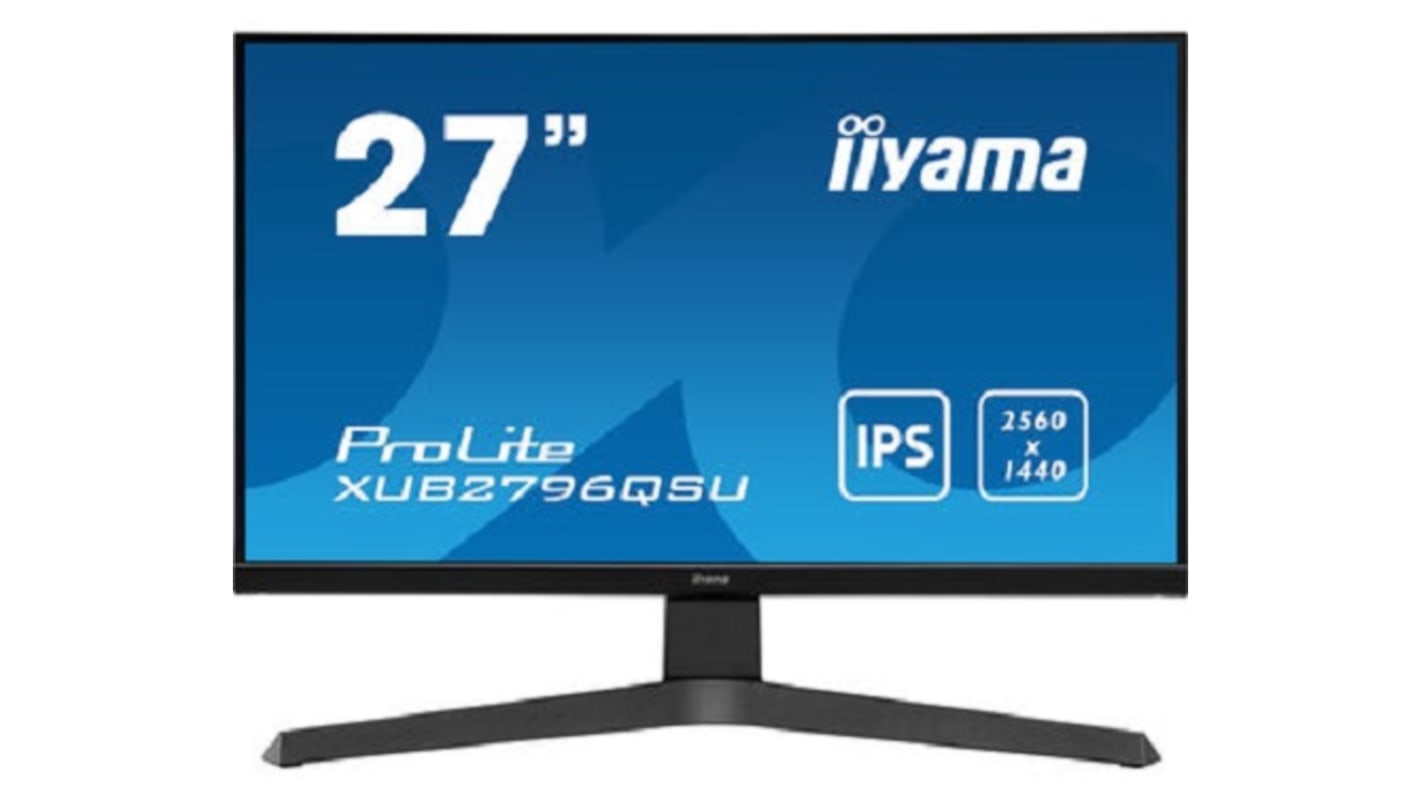 Monitor komputera Słuchawkowe 3,5 mm, Czarny, 27cal, 2560 x 1440 Pixels ProLite XUB2796QSU-B1, iiyama