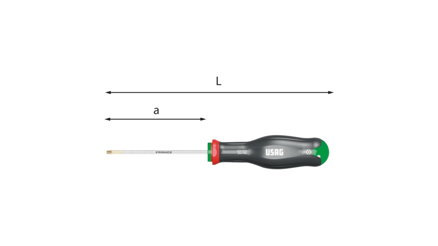 Cacciavite standard Torx antimanomissione T30 Usag