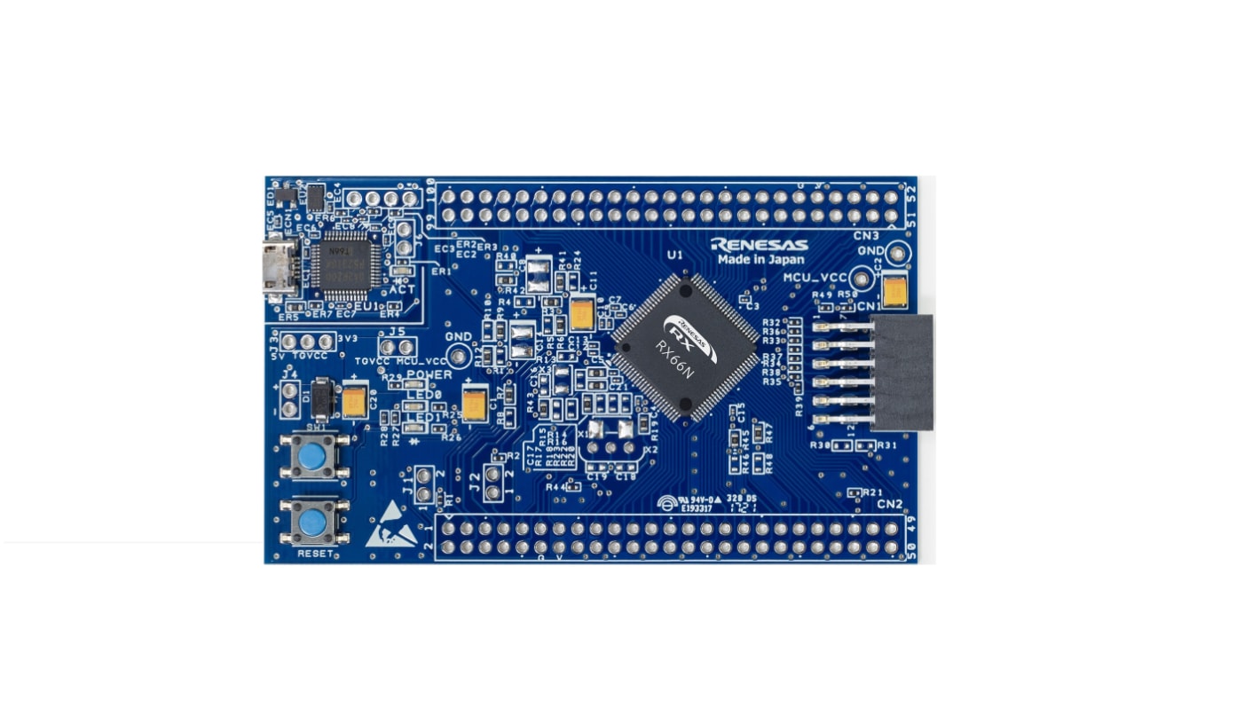 Renesas Electronics 单片机开发板, RXv3 CPU内核, Target Board for RX66N LED Blink Control Program