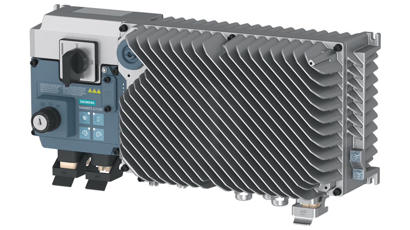 Siemens Inverter Drive, 2.2 kW, 3 Phase, 380 → 480 V, 5.18 A, SINAMICS G115D Series