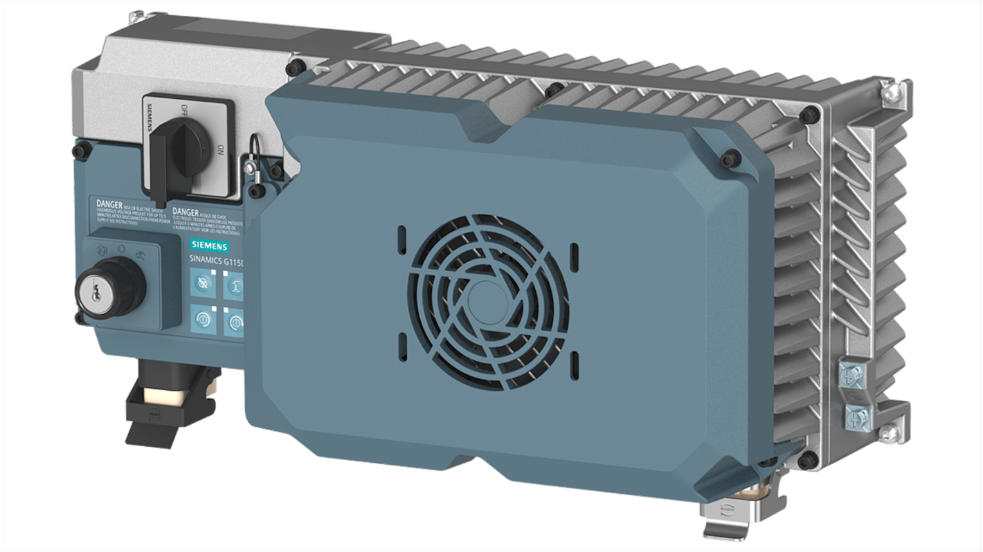 Conversor Siemens serie SINAMICS G115D, 5,5 kW, 380 → 480 V., 3 fases, 11,8 A, 550Hz