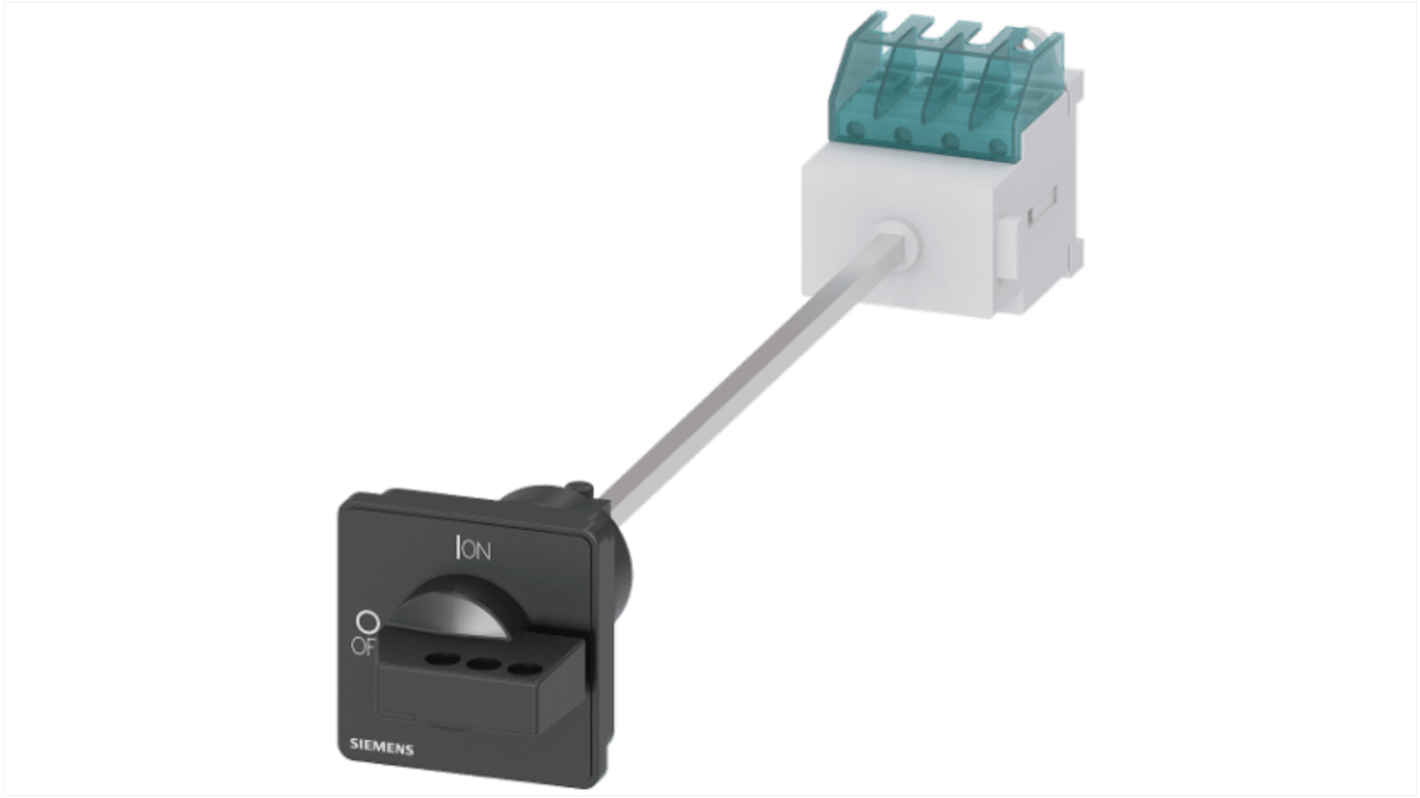 Siemens 4P Pole Panel Mount Non-Fused Switch Disconnector - 16A Maximum Current, 7.5kW Power Rating, IP65