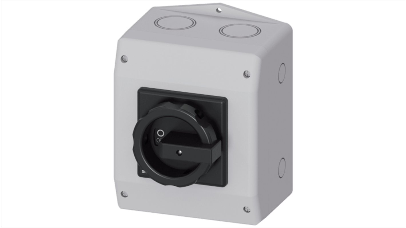 Siemens 6P Pole Panel Mount Non-Fused Switch Disconnector - 32A Maximum Current, 11.5kW Power Rating, IP65