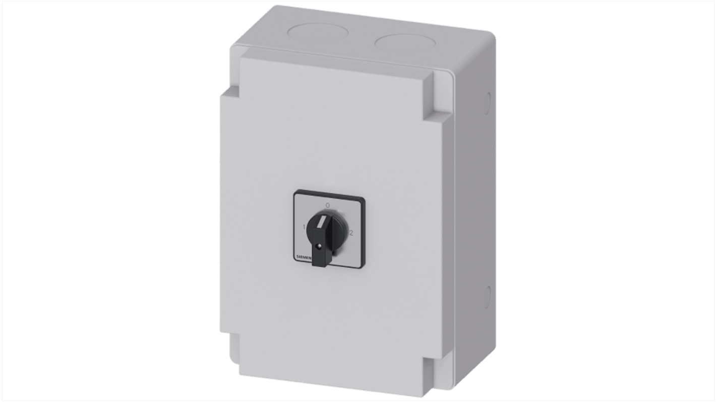 Siemens 3P Pole Panel Mount Non-Fused Switch Disconnector - 63A Maximum Current, 22kW Power Rating, IP65