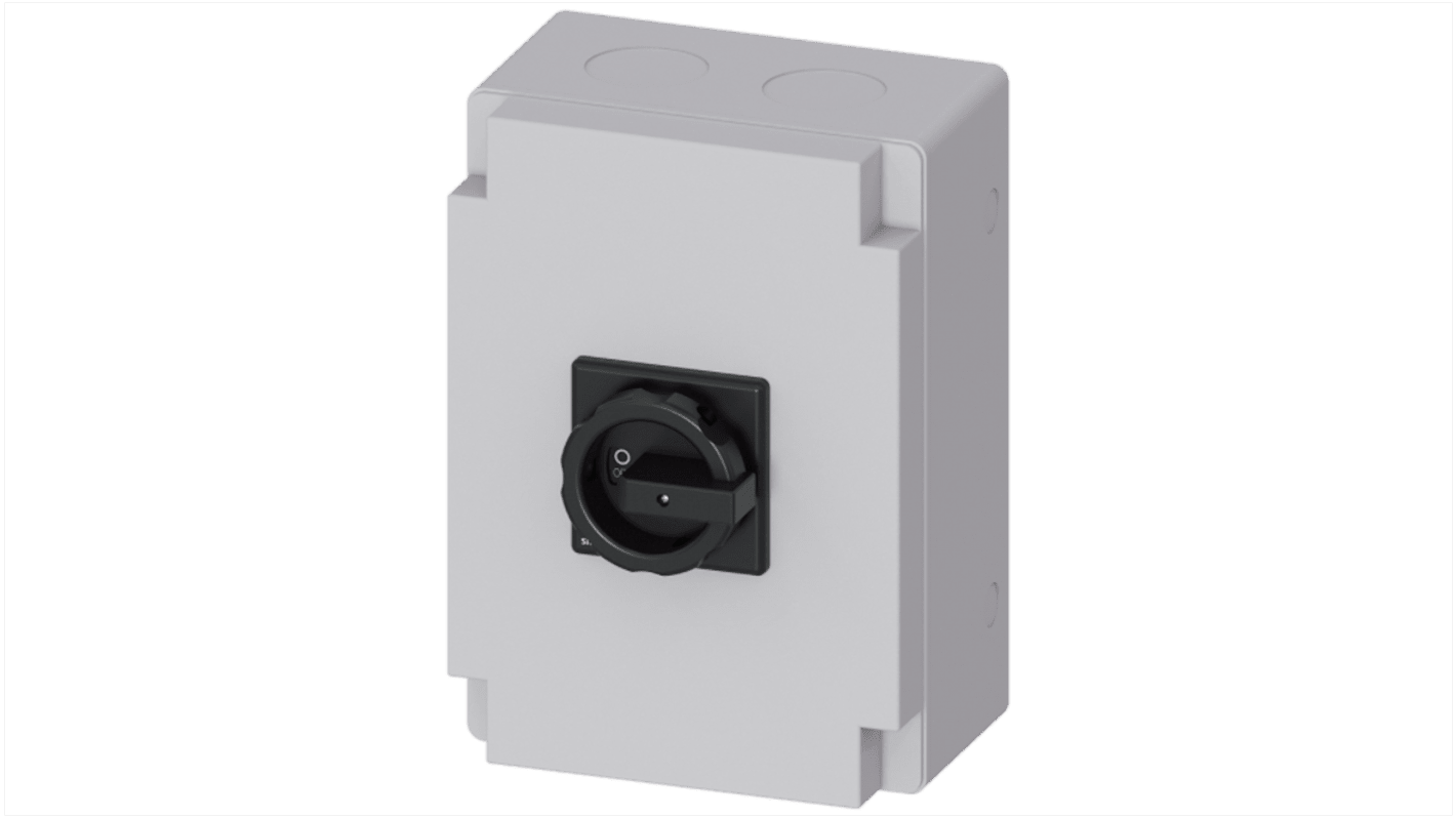 Siemens 3P Pole Panel Mount Non-Fused Switch Disconnector - 125A Maximum Current, 45kW Power Rating, IP65