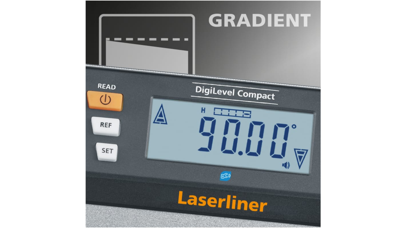 Laserliner 数字 倾角仪, ±0.5 mm/m精度, 230 x 63 x 33mm